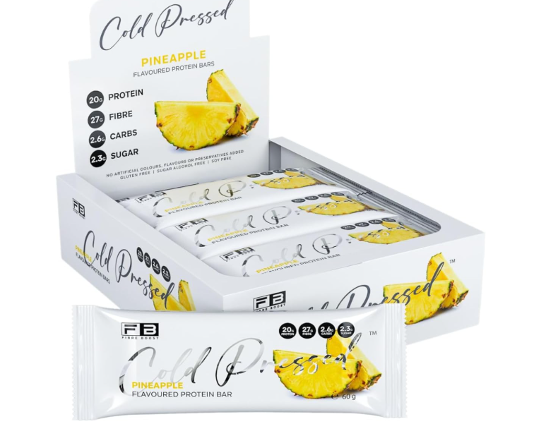 Fibre Boost Cold Pressed Pineapple flavoured Protein Bar