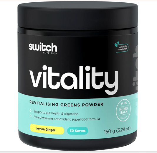 Switch Nutrition Vitality Revitalising Greens Powder Lemon Ginger 150g