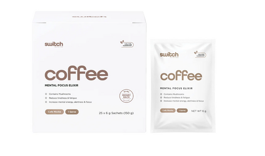 Switch Nutrition Coffee Mental Focus Elixir Cafe Mocha 25pk