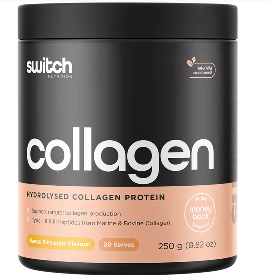 Switch Nutrition Hydrolysed Collagen Protein Mango Pineapple 250g