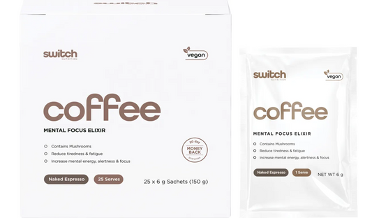 Switch Nutrition Coffee Mental Focus Elixir Naked Espresso 25pk