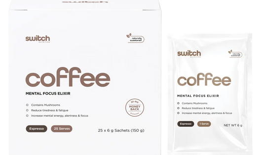 Switch Nutrition Coffee Mental Focus Elixir Espresso Sweetened 25pk