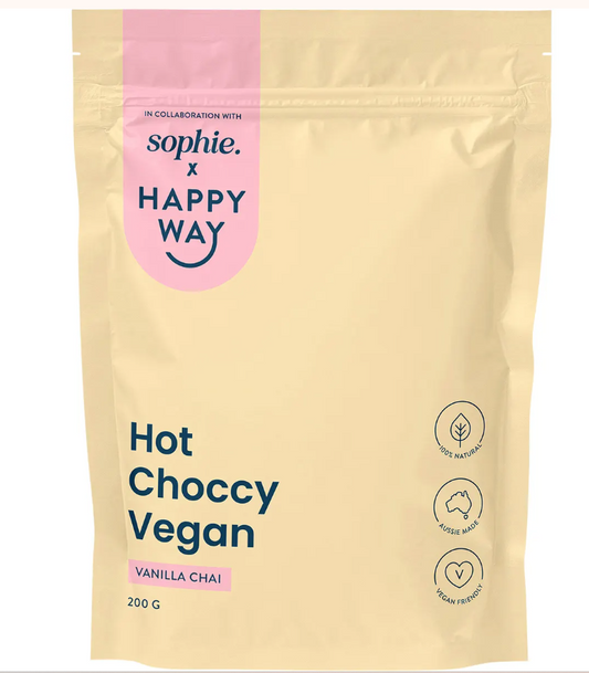 Happy Way Sophie's Hot Choccy Vegan Vanilla Chai 200g