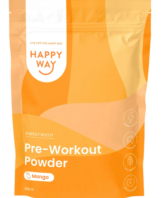 Happy Way Pre-Workout Powder Mango 250g