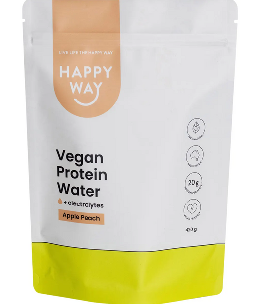 Happy Way Vegan Protein Water Apple Peach 420g