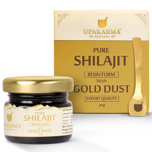 Upakarma Ayurveda Shilajit Gold Dust | Boost Strength, Stamina & Overall Health