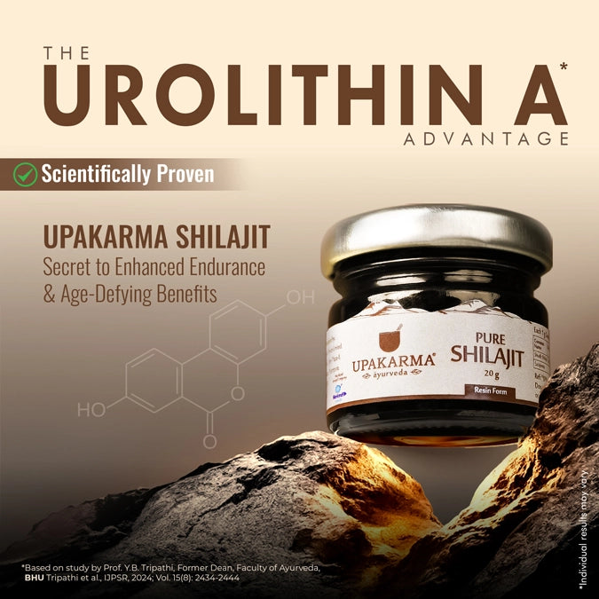 UPAKARMA Shilajit Gold Resin 20g | Contains 24 Carat Gold | Pure & Original | Helps Better Physical Performance | 100% Ayurvedic & Natural Shilajeet | Lab Tested