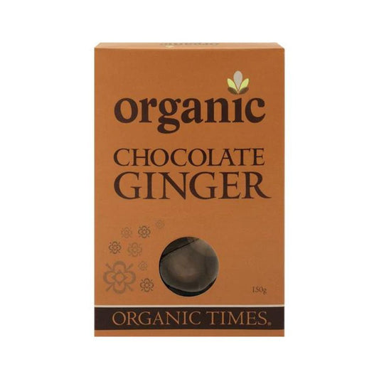 Organic Times Milk Chocolate Ginger 150g