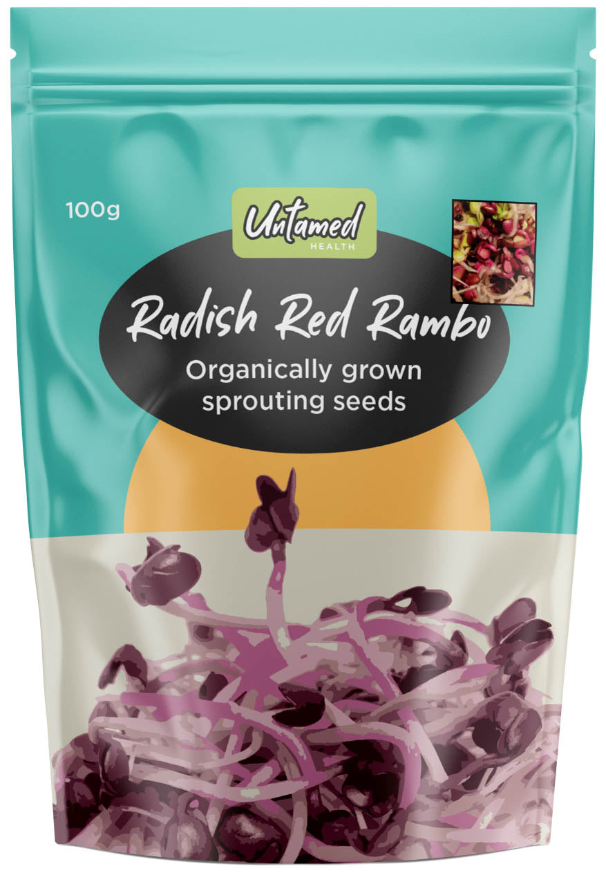 Untamed Health Radish Sprouting Seeds 100g