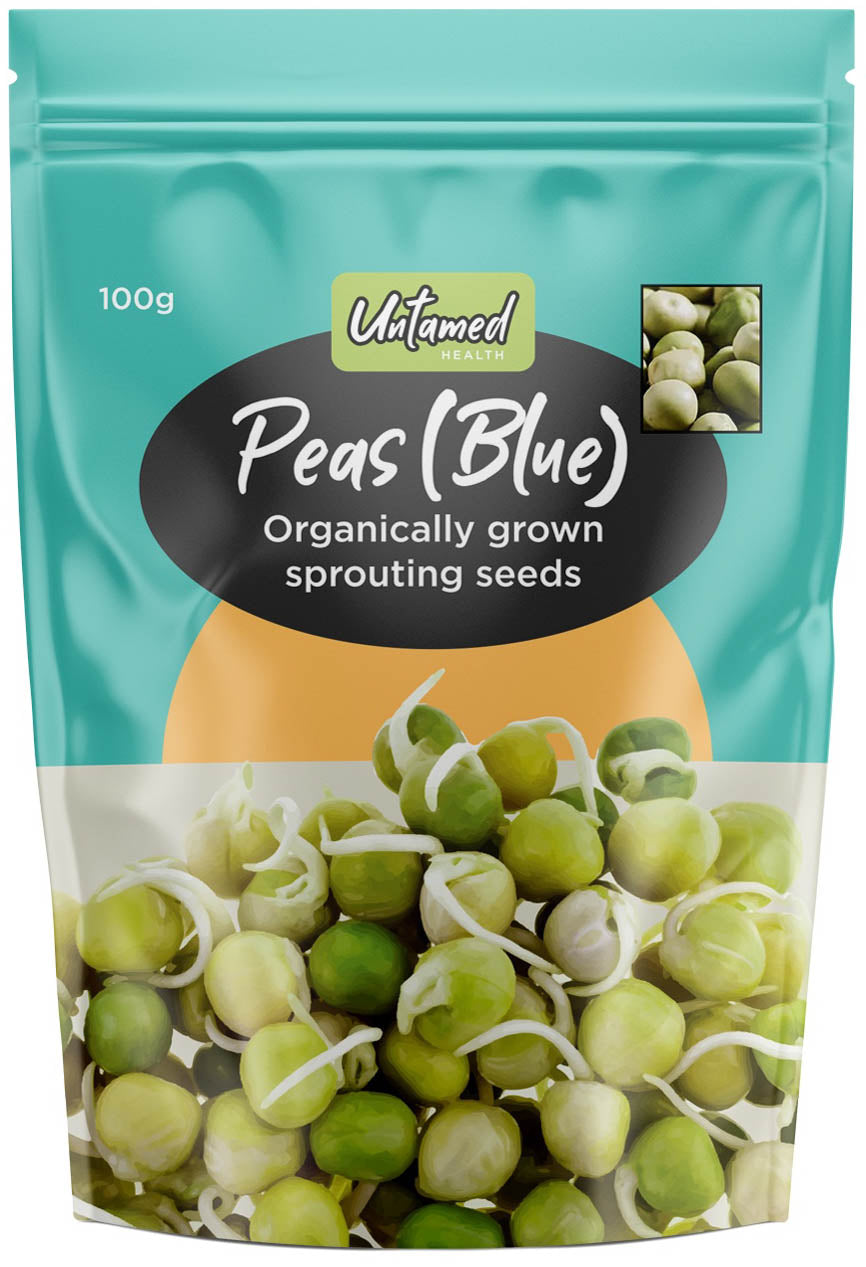 Untamed Health Peas (Blue) Sprouting Seeds 100g