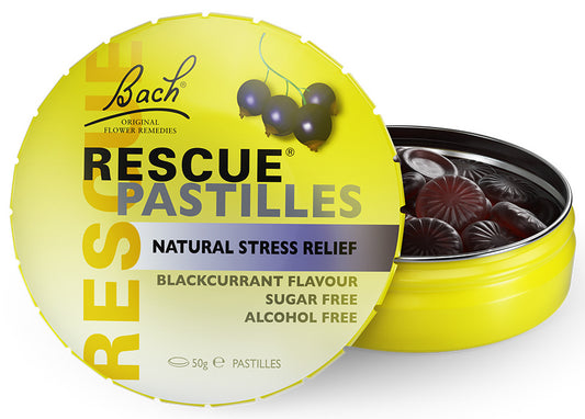 Bach Original Flower Remedies Rescue Pastilles Blackcurrant 50g