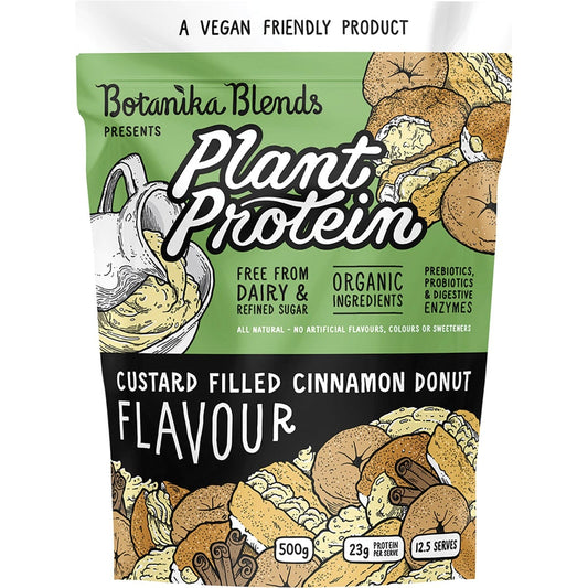 Plant Protein Custard Filled Cinnamon Donut