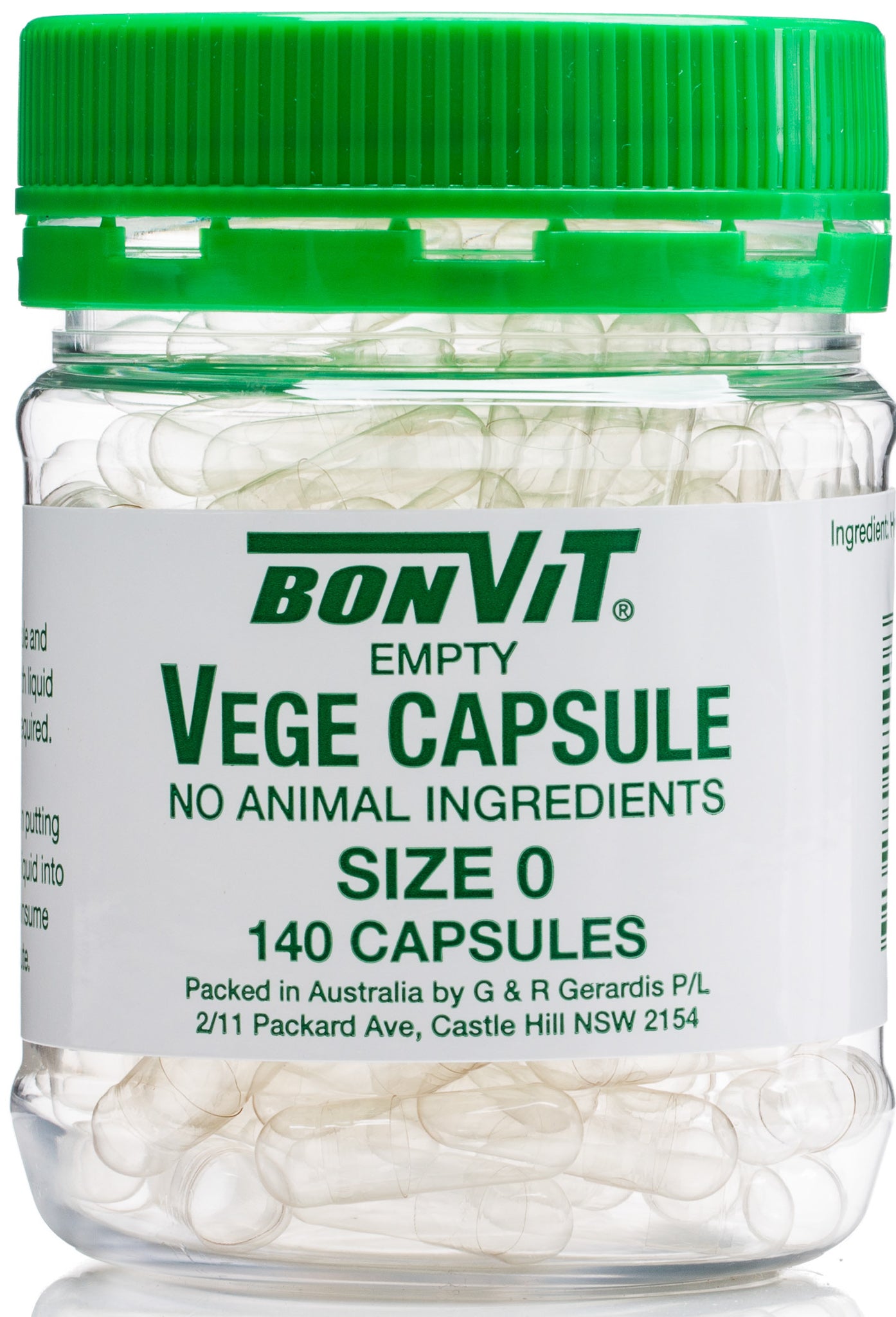 Bonvit Vege Capsules 0 size 140c