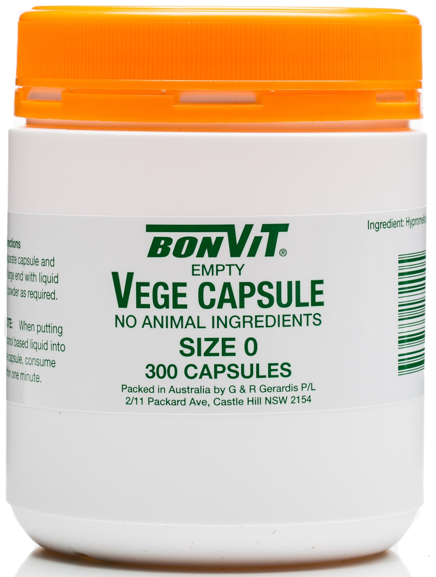 Bonvit Vege Capsules 0 size 300c