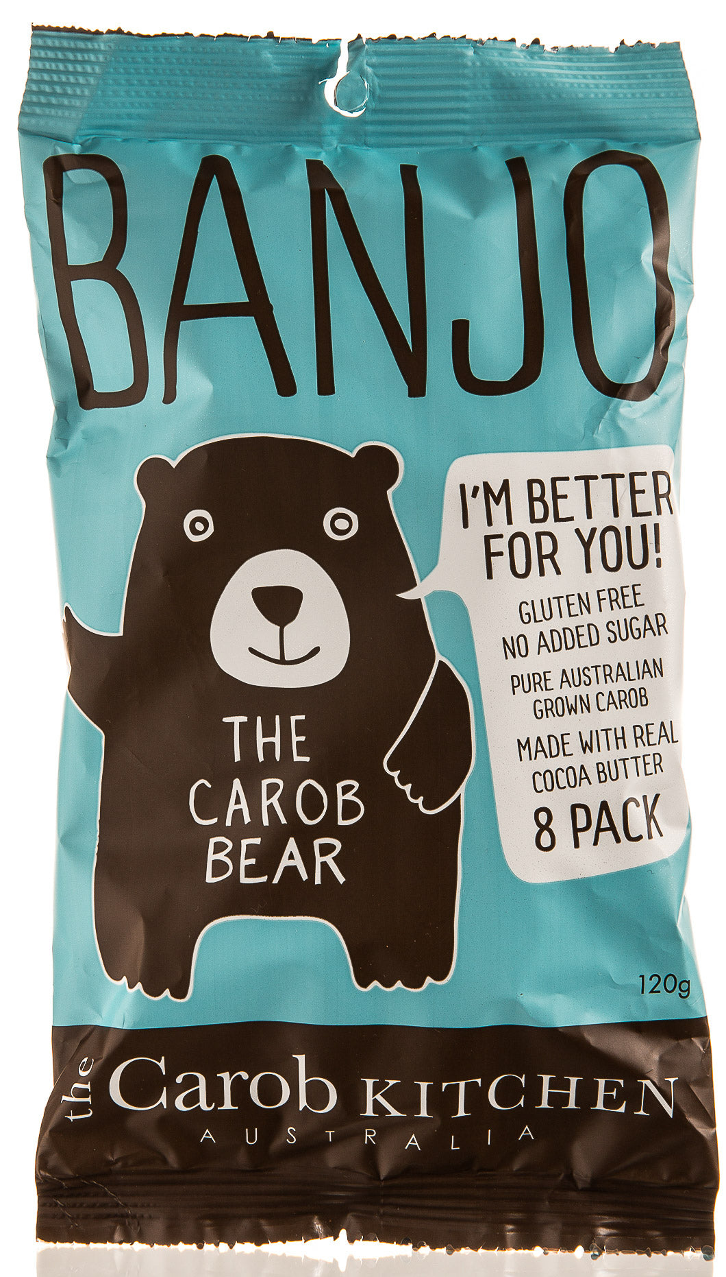 The Carob Kitchen Banjo Bear Milk 8 Pack 120g