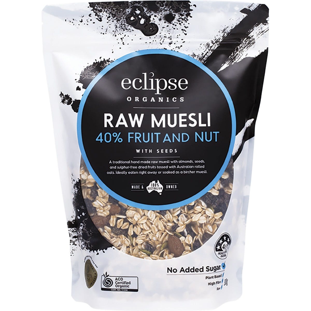 Organic Raw Muesli 40% Fruit and Nut