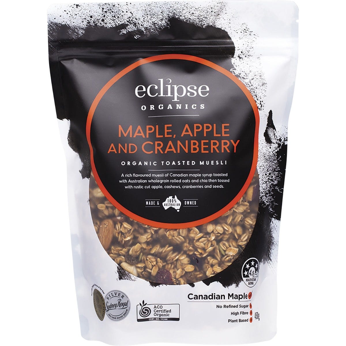 Organic Muesli Maple, Apple & Cranberry