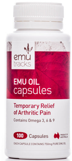 Emu Tracks Emu Oil 750mg 100c