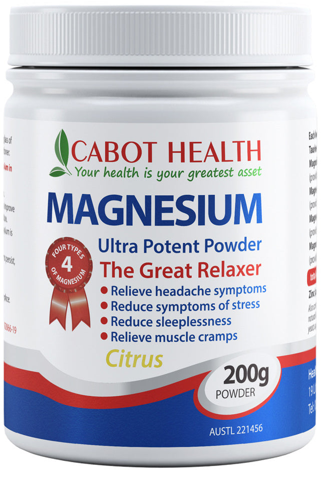 Cabot Health Magnesium Ultra Potent Citrus 200g