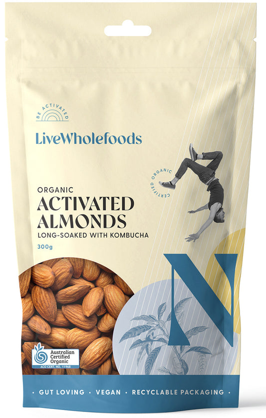 Live Wholefoods Organic Activated Almonds 300g