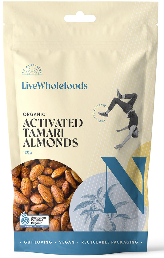 Live Wholefoods Org Activated Tamari Almonds 120g