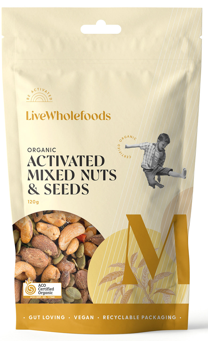 Live Wholefoods Org Activated Mixed Nuts&Seeds 120g