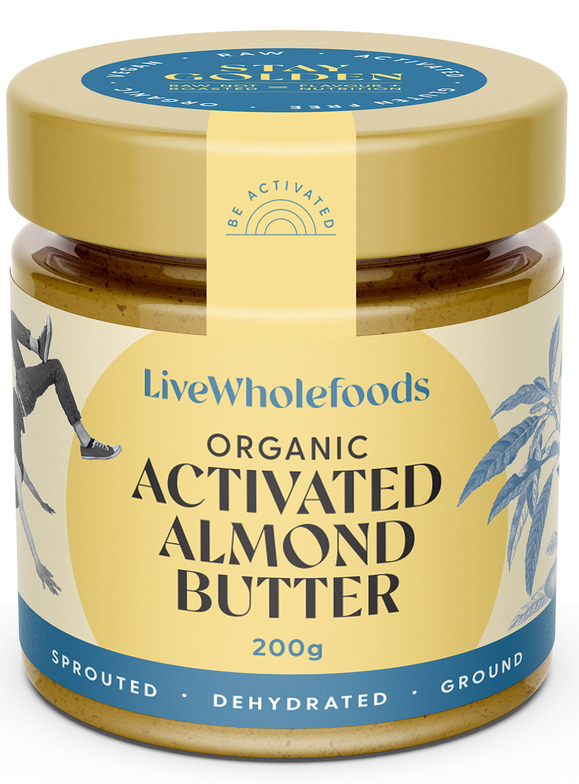 Live Wholefoods Org Activated Almond Butter 200g