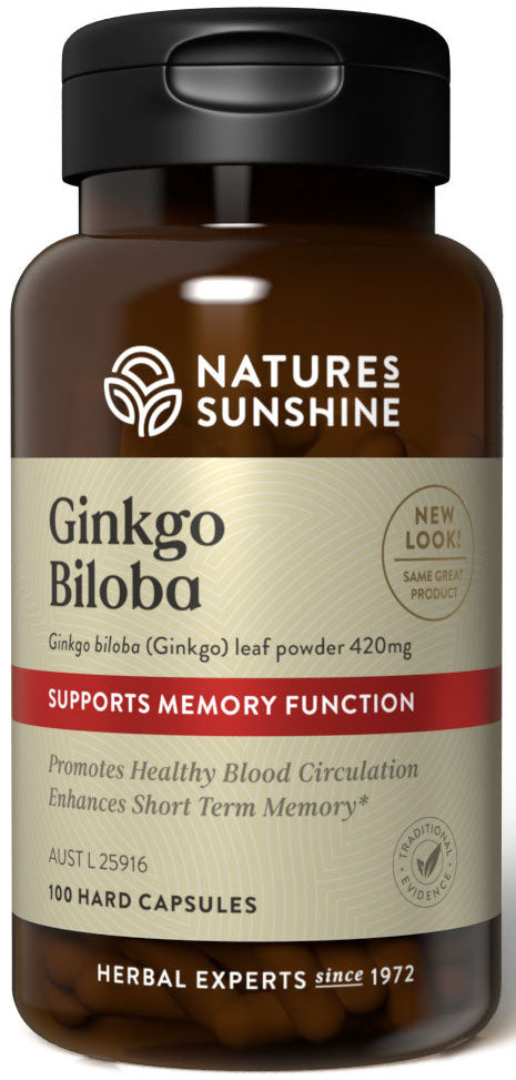 Nature's Sunshine Ginkgo Biloba 420mg 100c