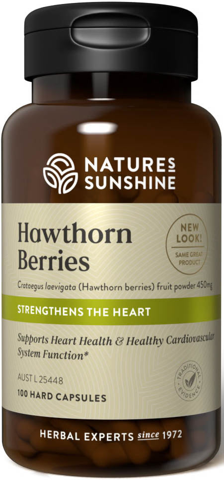 Nature's Sunshine Hawthorn Berries 450mg 100c