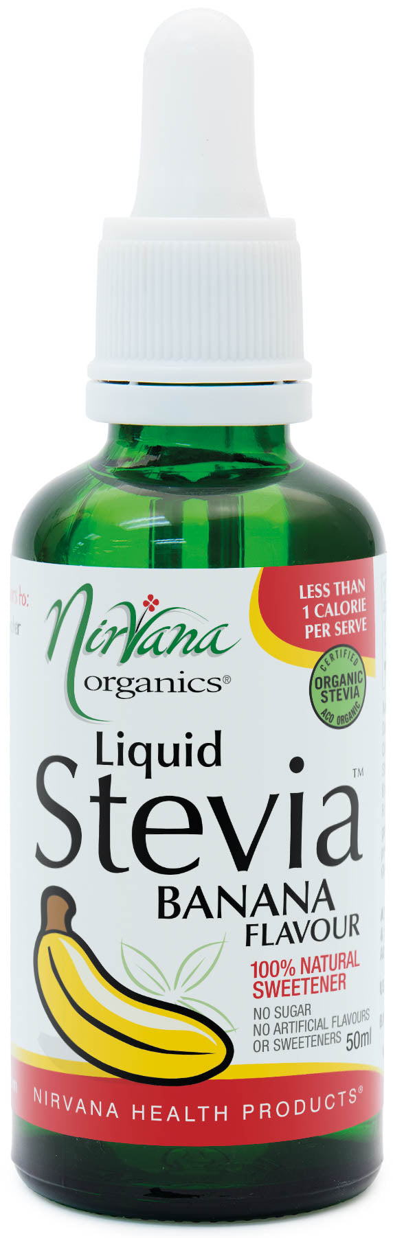 Nirvana Organics Liquid Stevia Banana 50ml