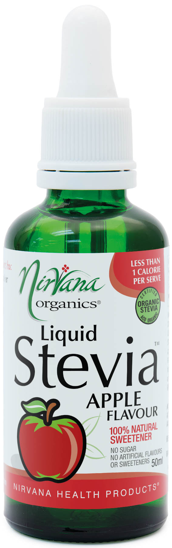 Nirvana Organics Liquid Stevia Apple 50ml