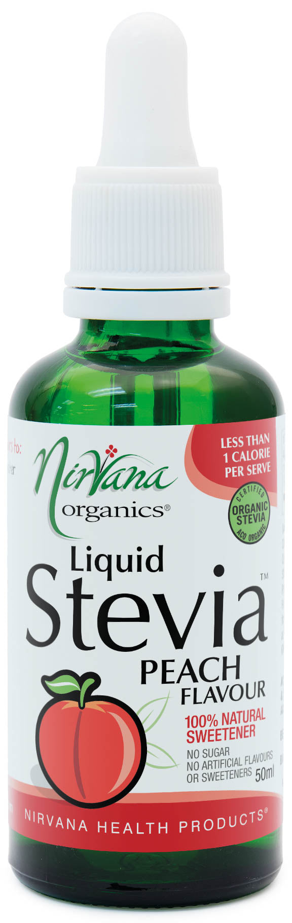 Nirvana Organics Liquid Stevia Peach 50ml