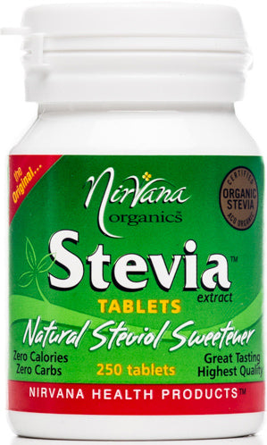 Nirvana Organics Stevia Tamper Evident Pk 250t