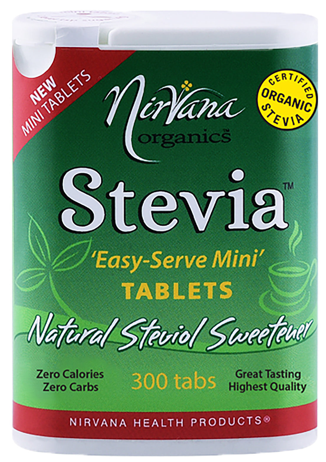 Nirvana Organics Stevia Mini Tablets 300t