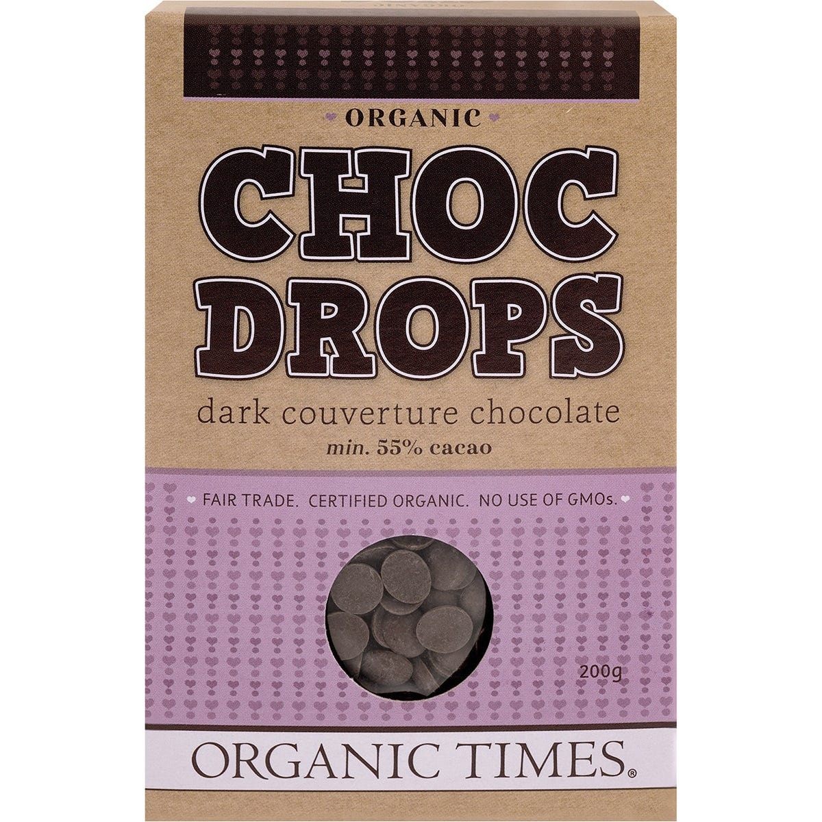 Choc Drops Dark Couverture Drops