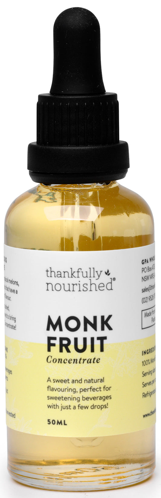 Thankfully Nourished Monk Fruit Concentrate 50ml