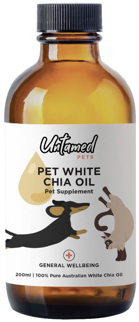 Untamed Health Pet White Chia Seed Oil 200ml