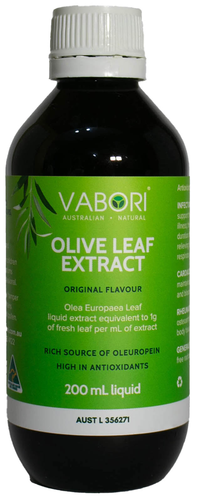 Vabori Olive Leaf Extract Natural 200ml