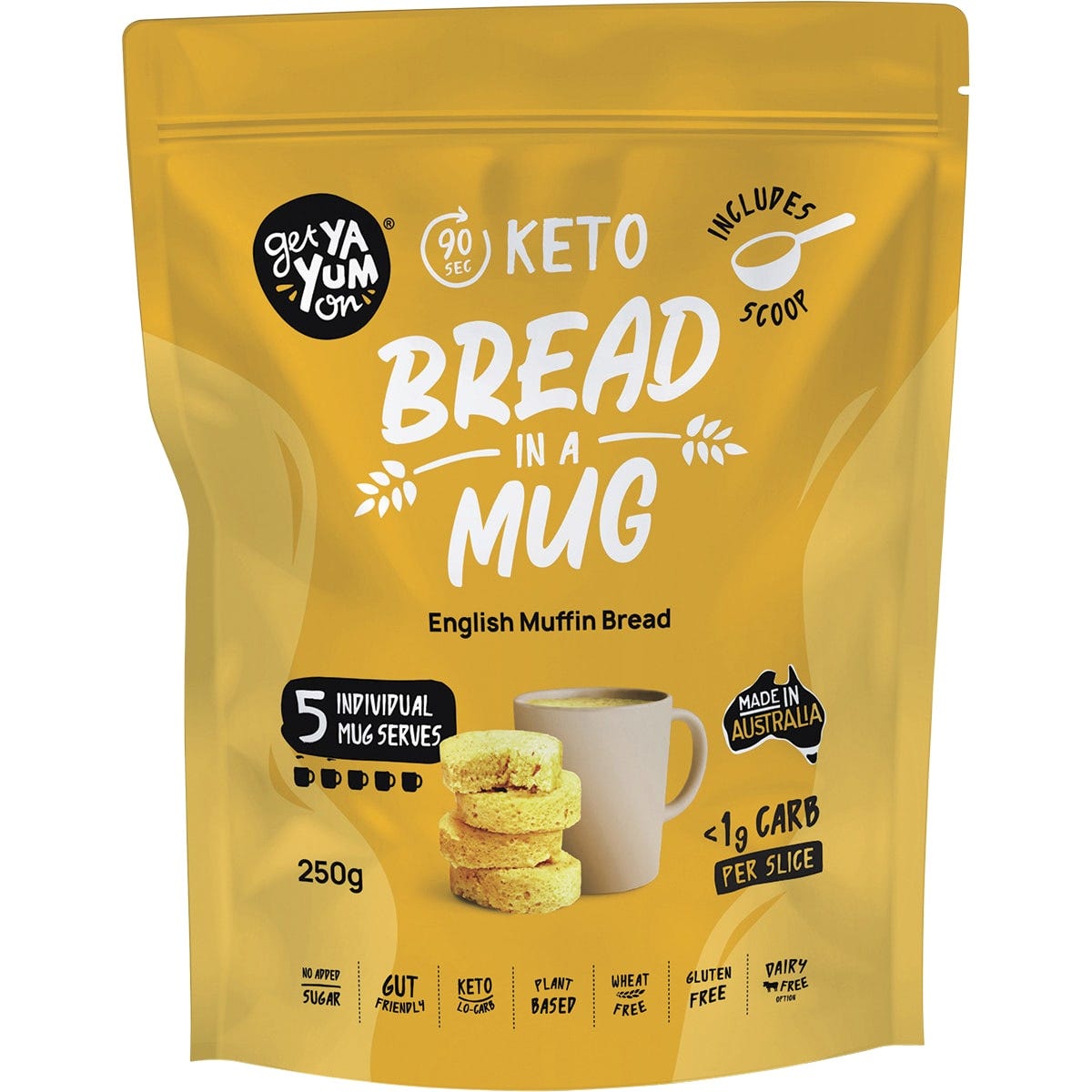 Keto Bread In A Mug Value Pack English Muffin Bread