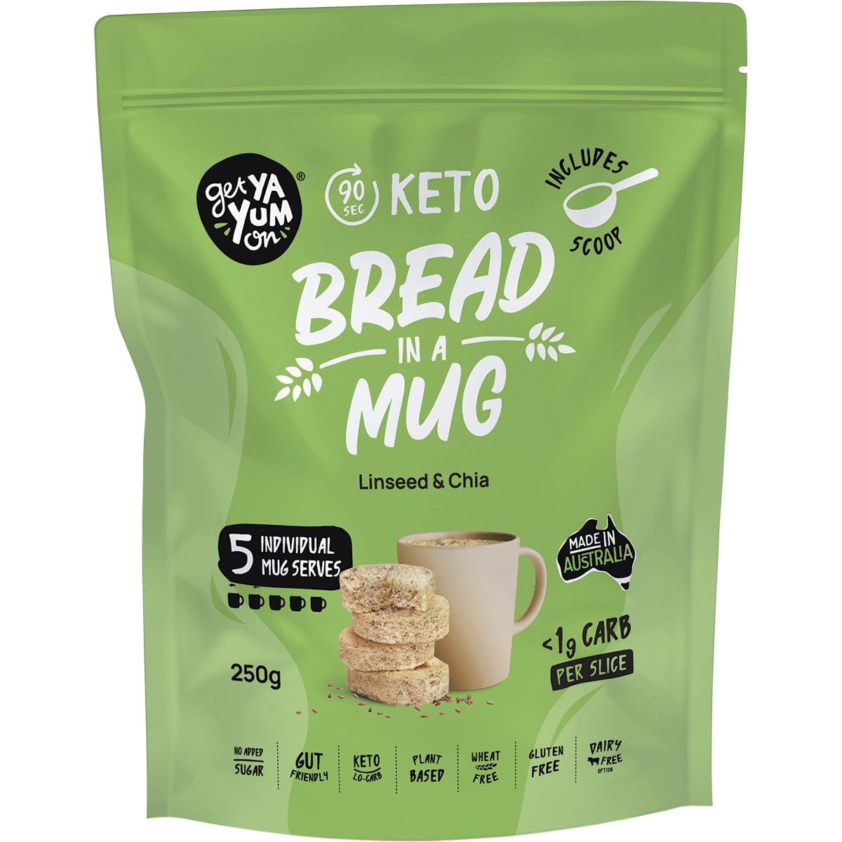 Keto Bread In A Mug Value Pack Linseed & Chia