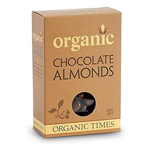 Organic Times Organic Milk Chocolate Coated Almonds, 150 g - wallaby wellness