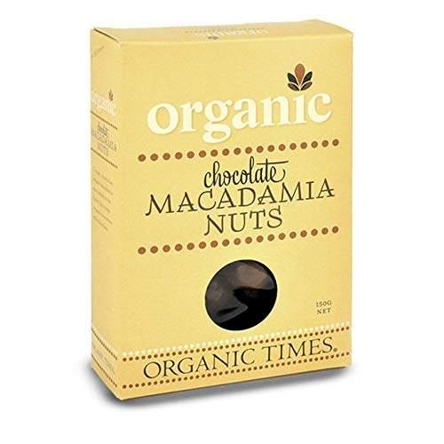 Organic Times Organic Milk Chocolate Coated Macadamias, 150 g - wallaby wellness