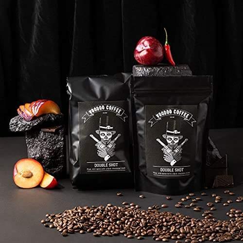 VOODOO DOUBLE SHOT 1kg Coffee Beans, Flavour: Plum, Medium-Dark Roast - wallaby wellness